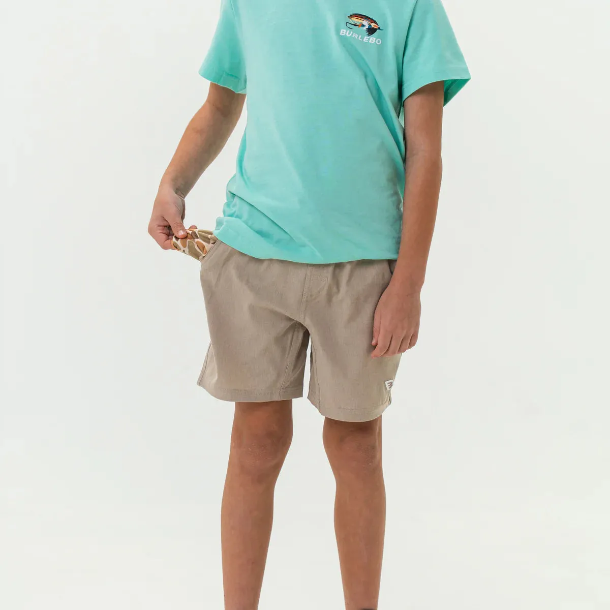 Youth Athletic Shorts | Heather Khaki   Venado Camo